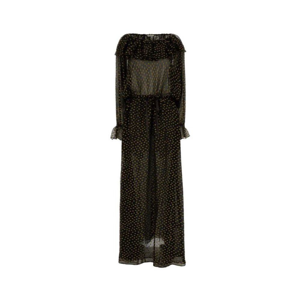 BODE Printed Sheer Long Sleeve Maxi Dress Women PRINTED Dresses